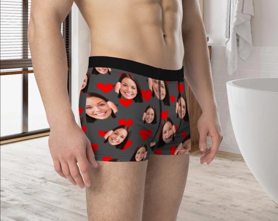 Custom Boxers With Face as Valentines Day Gift, Face Man Underwear, Picture  Boxer Briefs, Anniversary Valentines Gift for Boyfriend Husband -   Canada