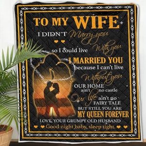 To My Wife Fleece Blanket, Quilts, To My Wife Gift, Gift for Wife from Husband, Anniversary Gift For Wife, Wife Birthday Gift, Christmas gif image 6