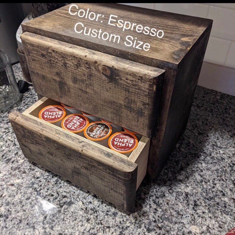 Tabletop Wood Box Countertop Chest Countertop Storage Pull Etsy