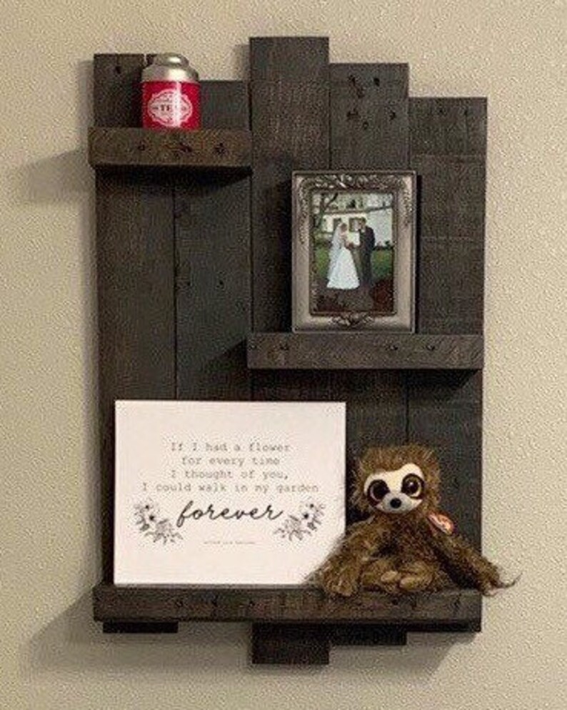 Reclaimed Wood Shelf Rustic Wooden Shelf Pallet Shelf Plank Etsy