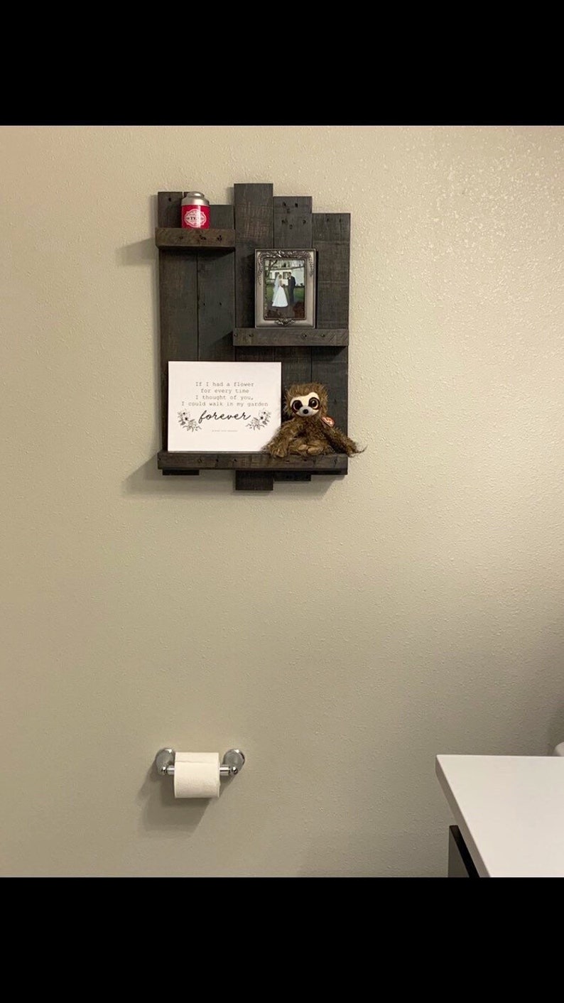 Reclaimed Wood Shelf Rustic Wooden Shelf Pallet Shelf Plank Etsy