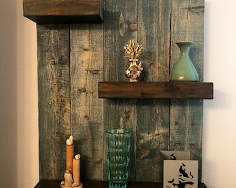 Reclaimed Wood Shelf| Rustic Wooden Shelf| Pallet Shelf| Plank Shelf| Reclaimed Wood Furniture| wall shelf| Bathroom shelf|Mother’s Day gift