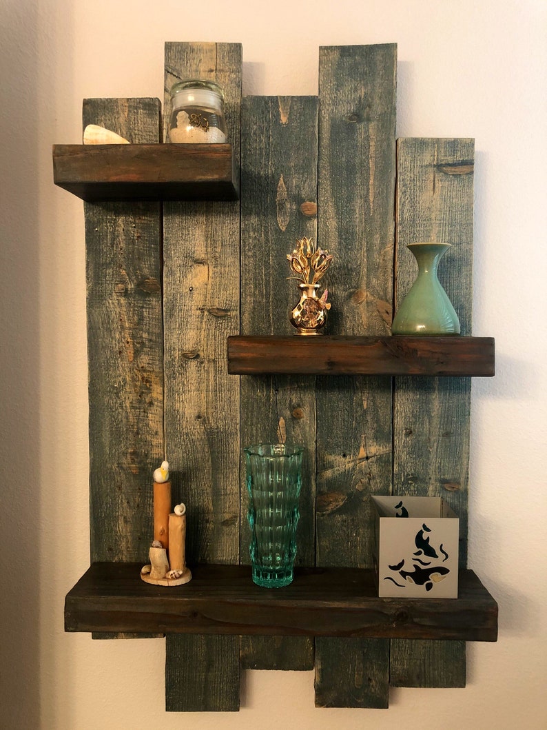 Reclaimed Wood Shelf Rustic Wooden Shelf Pallet Shelf Plank - Etsy