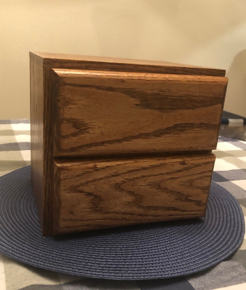 Tabletop Wood Box Countertop Chest Countertop Storage Pull Etsy