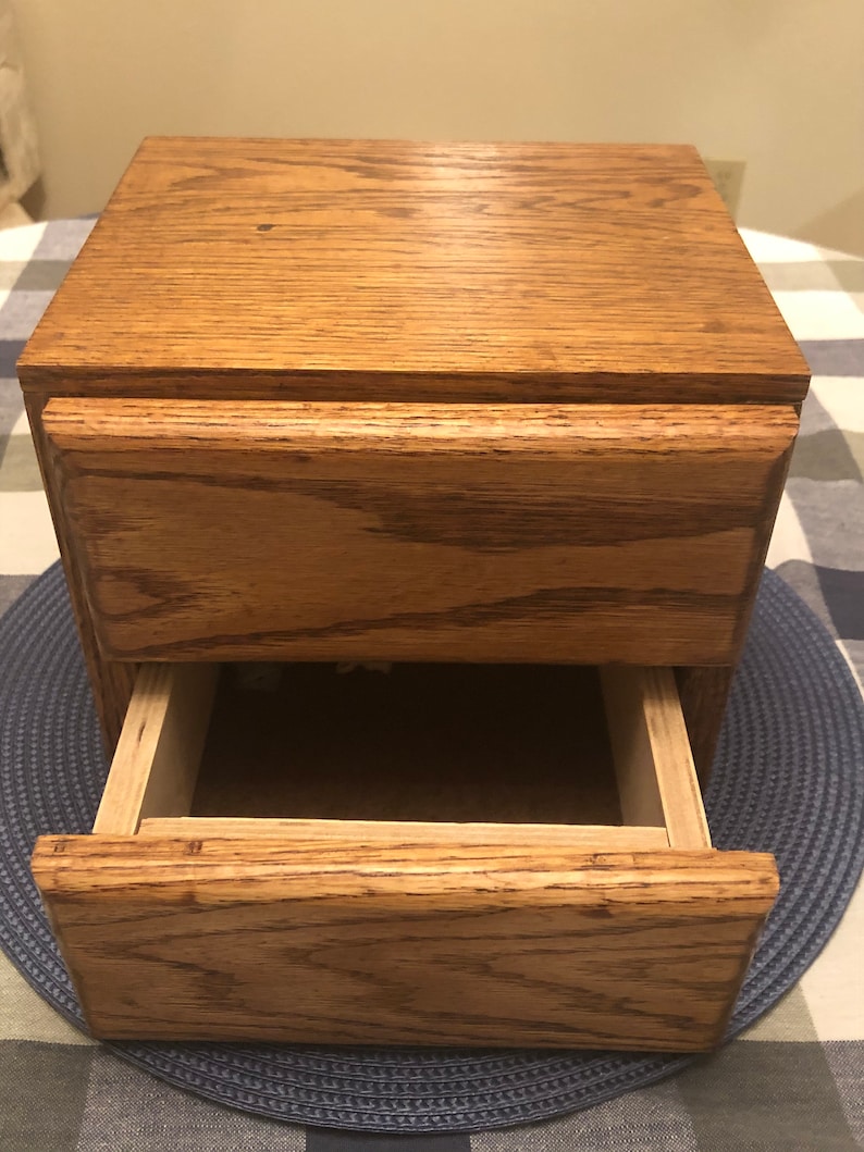 Tabletop Wood Box Countertop Chest Countertop Storage Pull Etsy