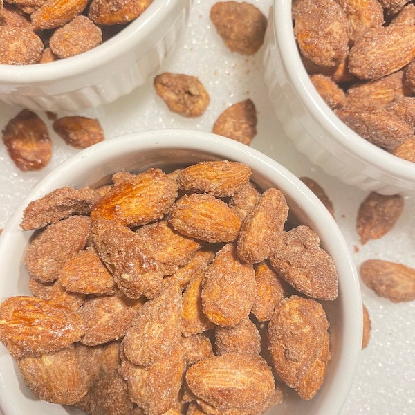 Fresh Roasted Cinnamon Glazed Almonds