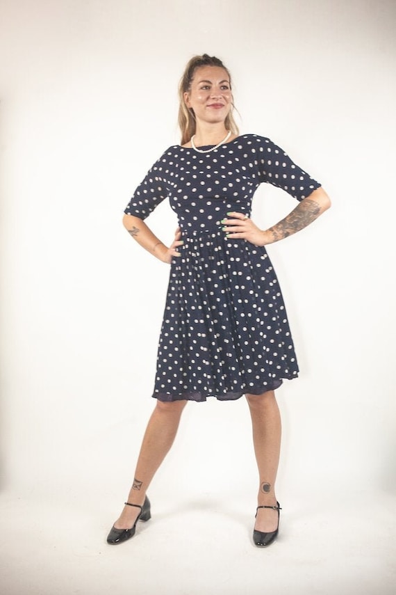 60's polka dot dress