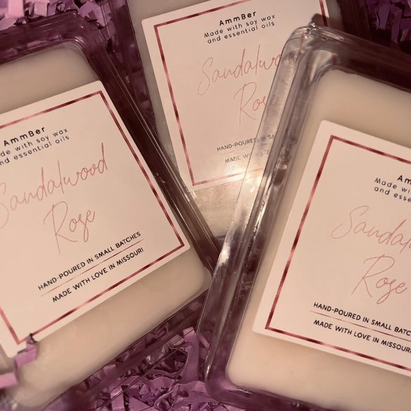 Sandalwood Rose scented wax melts