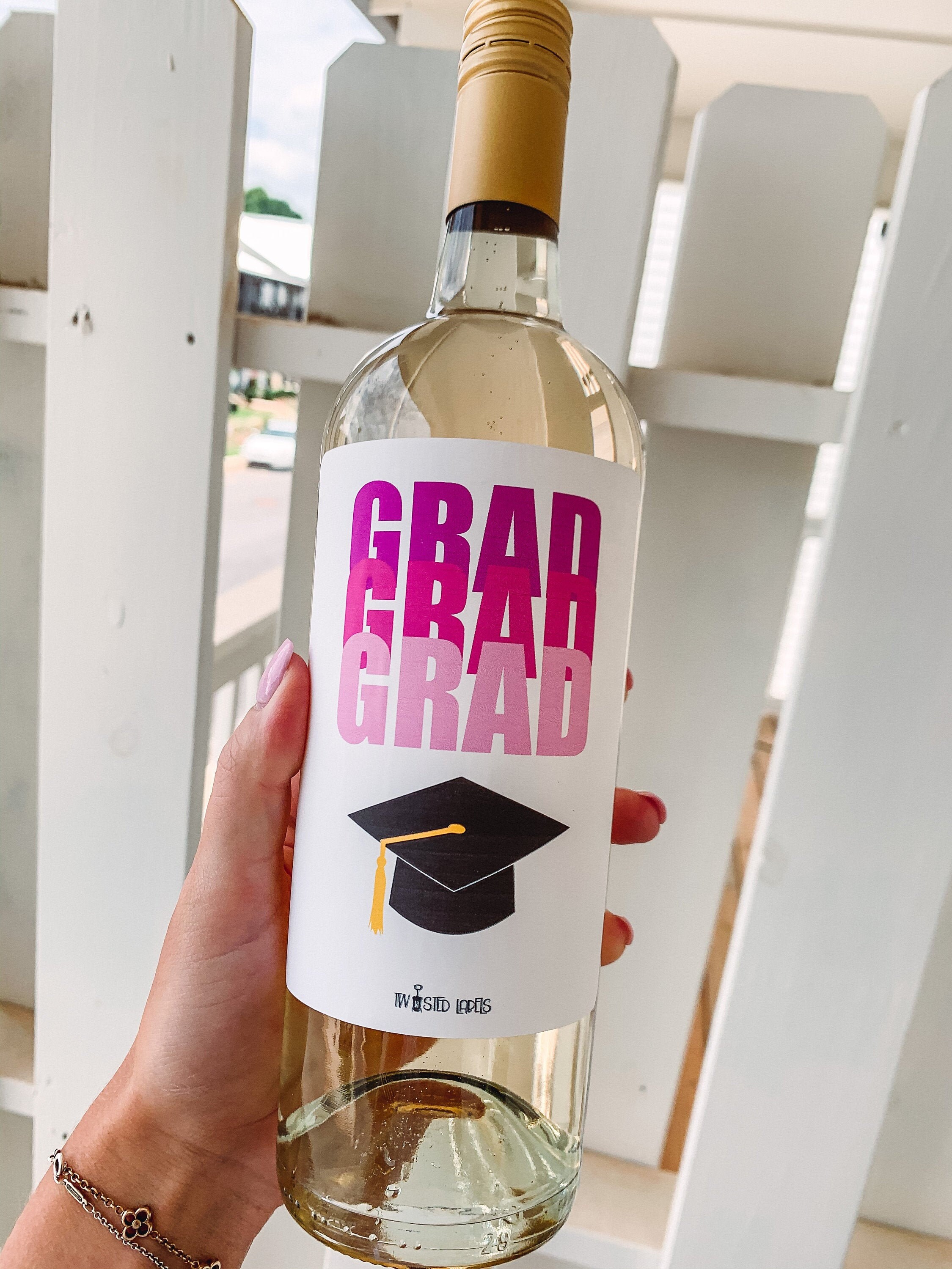 Pairs Well With Graduating, Graduation Gift, Graduation Wine