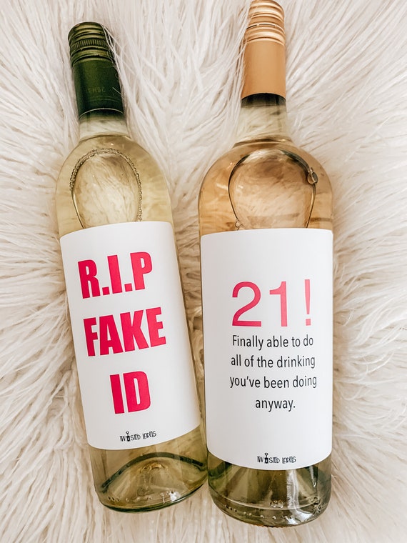 Rip Fake Id Wine Glass