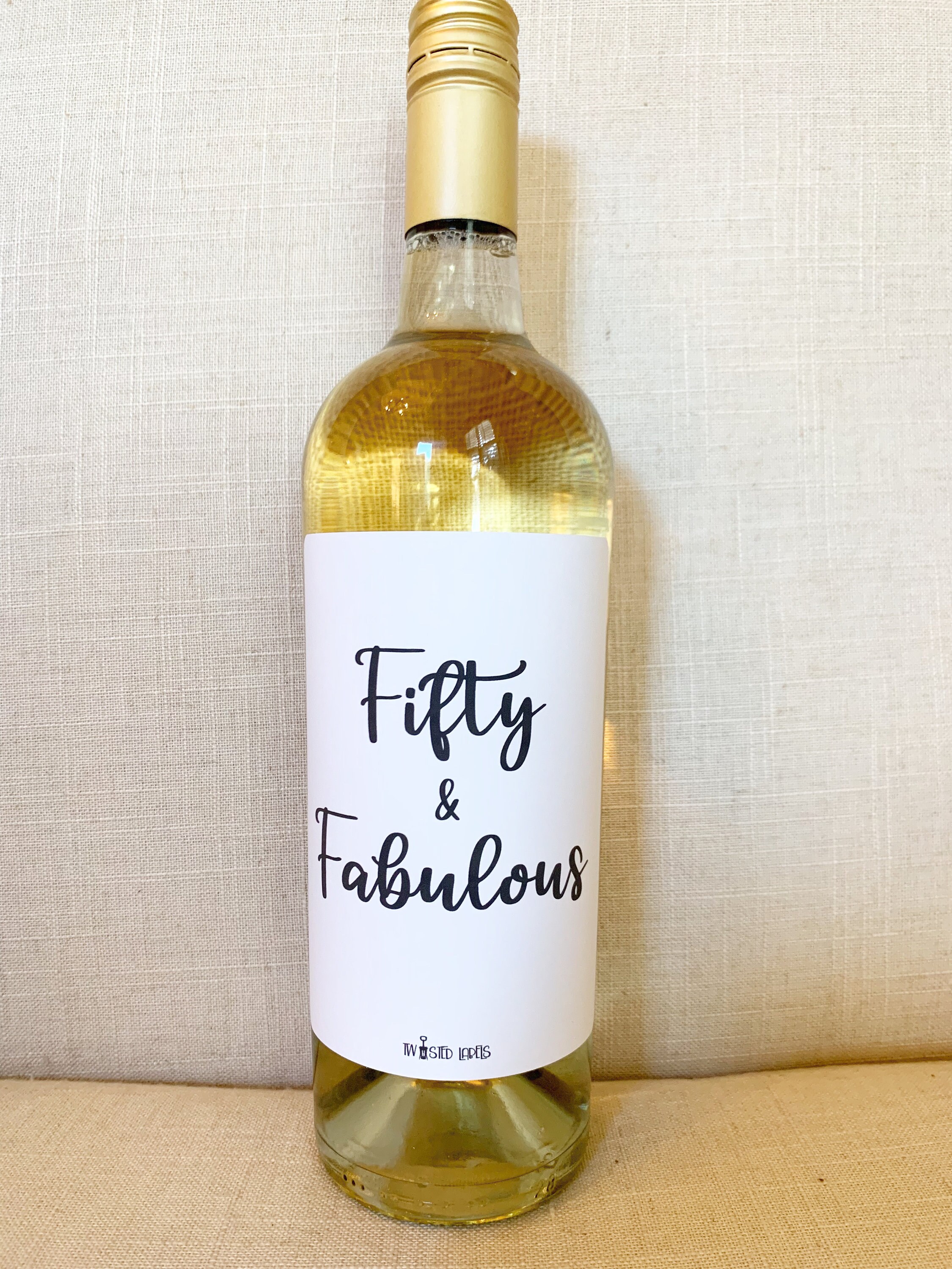 personalized birthday wine