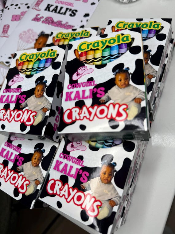 Personalized Crayon Box Party Favors: Custom Kids Birthday Gifts