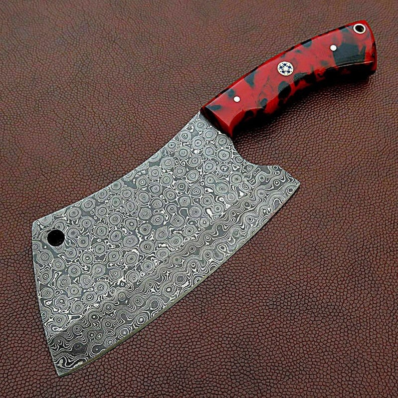 Custom Handmade Chef Cleaver 12 Damascus Steel Chef Etsy