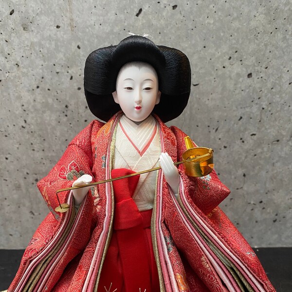 Traditional Japanese doll, Hina Ningyo, Handmade Doll, Hina doll, Vintage doll, Hina Matsuri doll