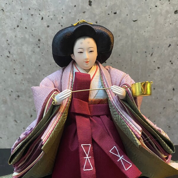 Traditional Japanese doll, Hina Ningyo, Handmade Doll, Hina doll, Vintage doll, Hina Matsuri doll