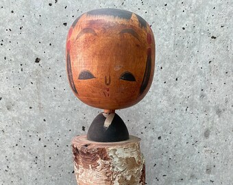 日本製木製こけし人形 7 1/8インチ サイン入り - Etsy 日本