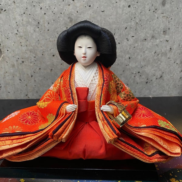 Traditional Japanese Doll, Hina Matsuri Doll, Hina Ningyo, Handmade Doll, Hina Doll, Vintage Doll by Goto Dolls Manufactory