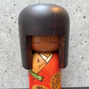 Vintage Japanese Kokeshi Wooden doll. Kokeshi doll