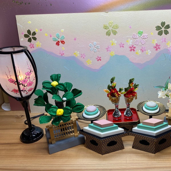 Hina Matsuri Doll Furniture Set 9 pcs.