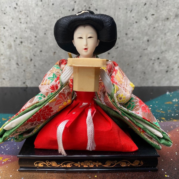 Traditional Japanese doll, Hina Ningyo, Handmade Doll, Hina doll, Vintage doll, Hina Matsuri doll