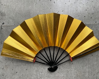 Vintage paper fan, Japanese vintage fan, Folding fan