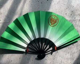 Japanese vintage fan, Folding fan, Vintage paper fan