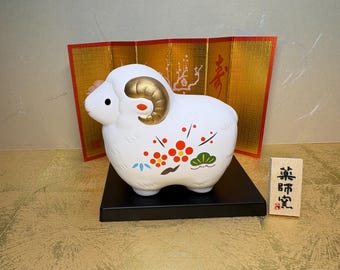 素敵な中国彫刻の石の羊の置物 - Etsy 日本