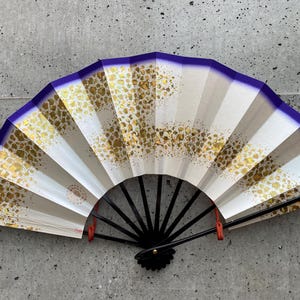 Folding fan, Vintage paper fan, Japanese vintage fan