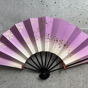 Folding fan, Vintage paper fan, Japanese vintage fan