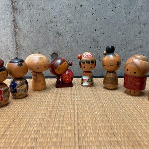 Vintage Japanese Kokeshi Wooden doll. Kokeshi doll