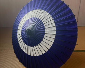 Paraguas japonés Wagasa auténtico, sombrilla de papel vintage
