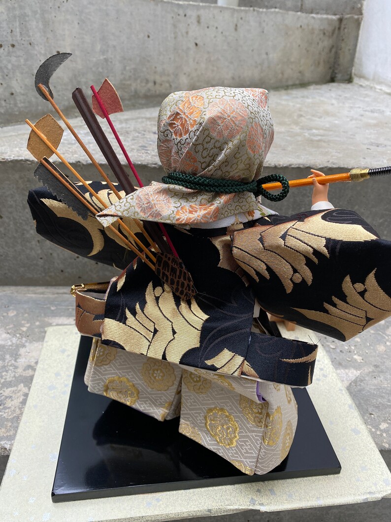 Vintage Japanese Samurai Warrior Doll Benkei Etsy