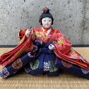 Traditional Japanese doll, Hina Ningyo, Handmade Doll, Hina doll, Vintage doll, Hina Matsuri doll
