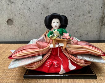 Traditional Japanese doll, Hina Ningyo, Handmade Doll, Hina doll, Vintage doll, Hina Matsuri doll
