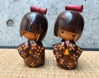 Vintage Japanese Kokeshi Wooden doll by Ishida Tomio