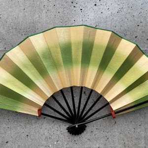 Folding fan, Vintage paper fan, Japanese vintage fan