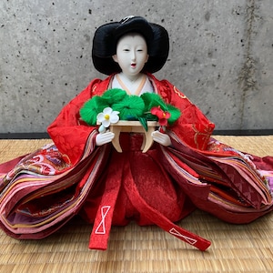 Traditional Japanese doll, Hina Ningyo, Handmade Doll, Hina doll, Vintage doll, Hina Matsuri doll