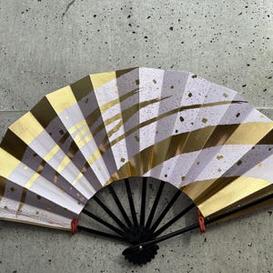 Folding fan, Vintage paper fan, Japanese vintage fan