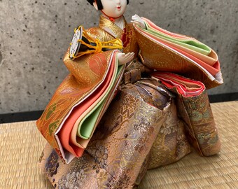 Traditional Japanese Doll, Hina Ningyo, Handmade Doll, Hina Doll