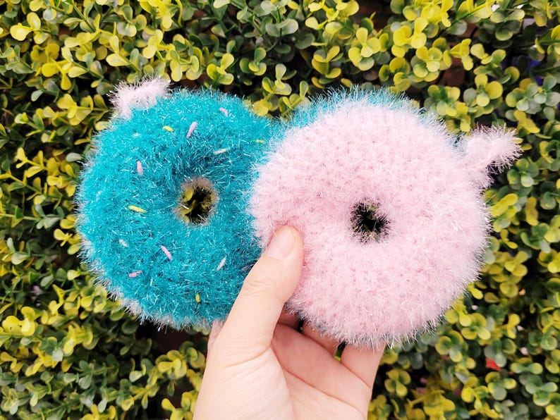 Handmade Donut Dish Sponge Scrubber - Thumbnail 4
