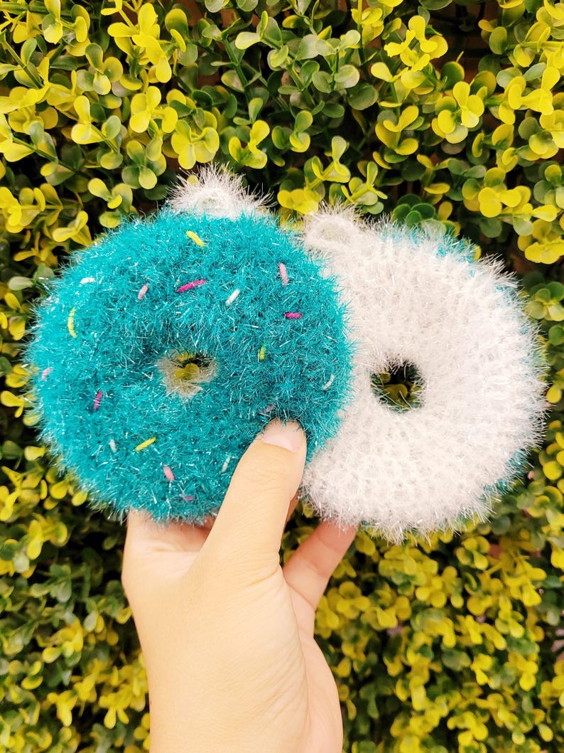 Handmade Donut Dish Sponge Scrubber - Thumbnail 5
