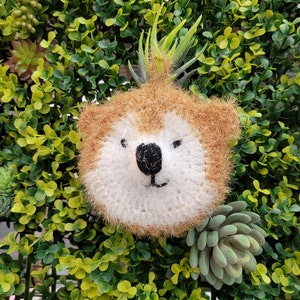 Shiba Inu Dishwash Scrubby for New Home Gift, Baby shower Gift! 100% Handmade Eco Friendly Reusable Dish Clothes