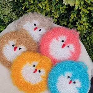 Handmade Owl Dish Scrubby: Eco-Friendly Yarn Scrubber, Play Kitchen Toy