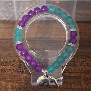Suicide Awareness Bracelet| Teal and Purple Awareness| You Matter| Live