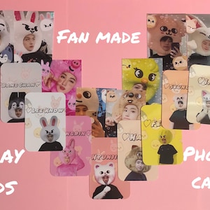Fan made Stray Kids x SKZOO Photocards!