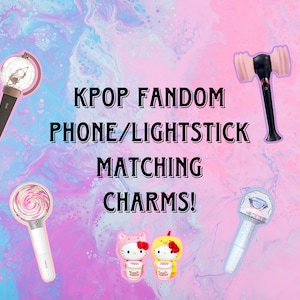 Kpop Fandom Phone/Lightstick Matching Charms!