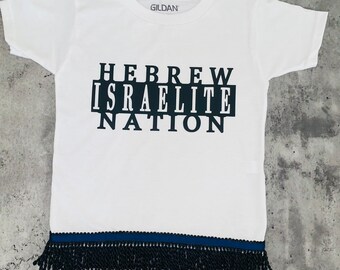 Hebrew Israelite Nation T-Shirt w/Fringes