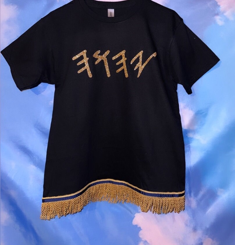 Mens Plain Long Sleeve Fringed T-shirt With Fringes Hebrew Israelite  Clothing 6 Colors Available 