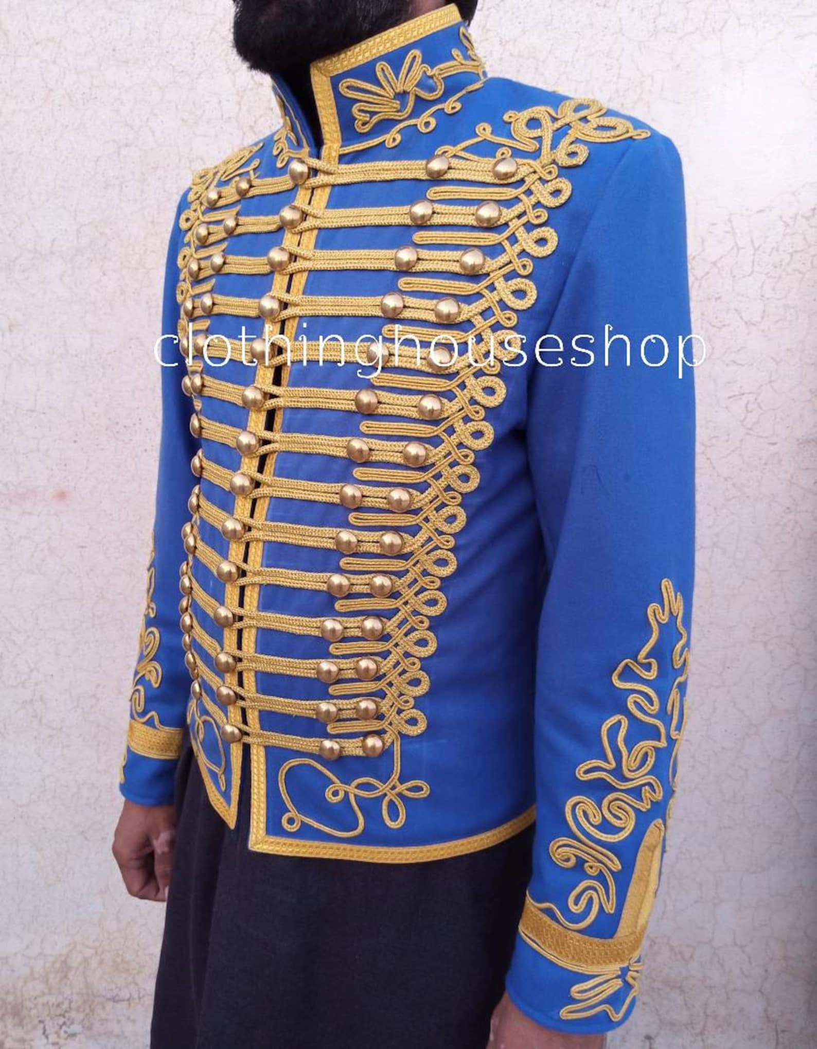 Mens Military Hussar Jacket Hussar Jacket for Men Wool Etsy