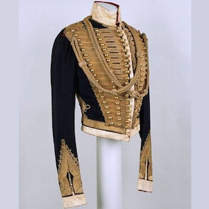 Mens Fashion Westminster Rifles Officer's Mess Jacket, Military hussar jacket, Accessories are not included in price